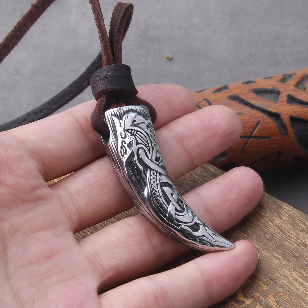 Carved Claw Necklace