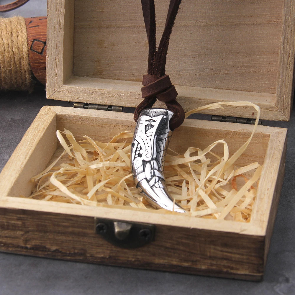 Carved Claw Necklace - Viking Valor