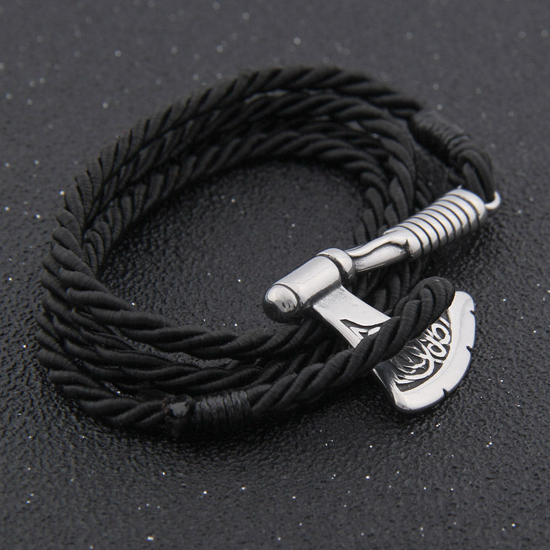 Premium Axe Bracelet - Viking Valor - Viking Jewelry, Viking Bracelet - Front 3
