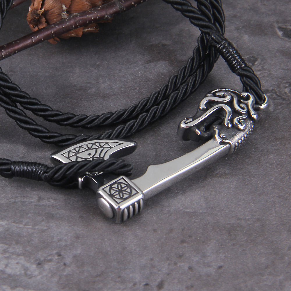 Dragon Axe Bracelet - Viking Valor