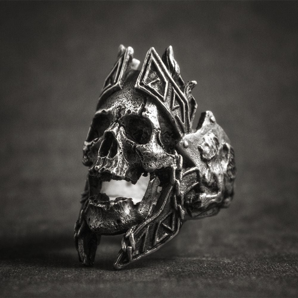 Skull King Ring - Viking Valor