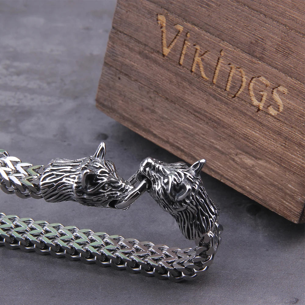 Premium Wolf Heads Bracelet