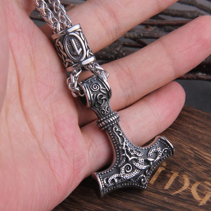 Premium Mjolnir Runic Necklace