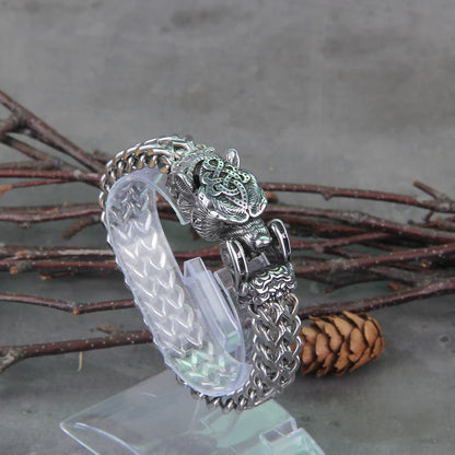 Inner Animal Rugged Bracelet - Viking Valor - Viking Bracelet - Bear Chain Bracelet Display