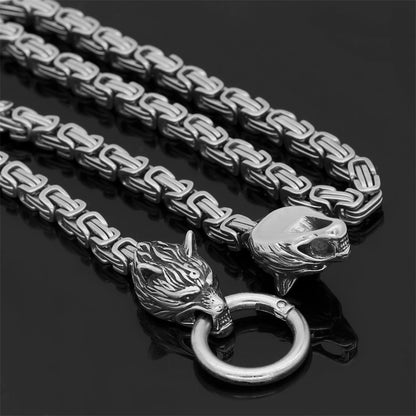 Powerful Wolf Hammer Necklace