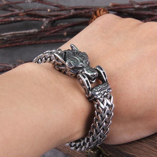 Inner Animal Rugged Bracelet - Viking Valor - Viking Bracelet - Wolf Chain Bracelet