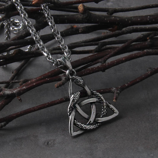 Celtic Knot Serpent Necklace