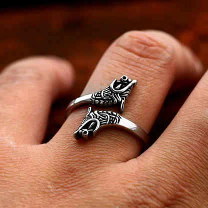 Wolf Heads Ring