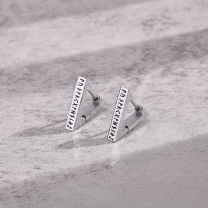 Viking Geometric Rune Earrings