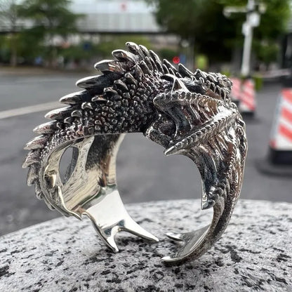 Perched Dragon Ring