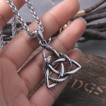 Celtic Knot Serpent Necklace