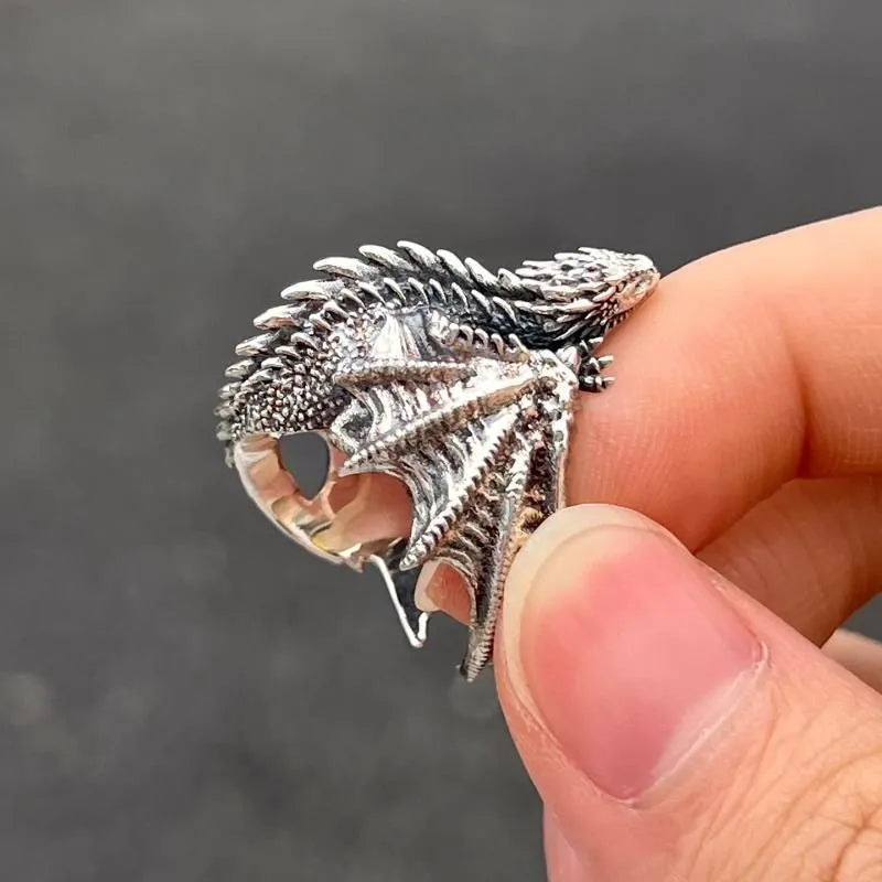 Perched Dragon Ring