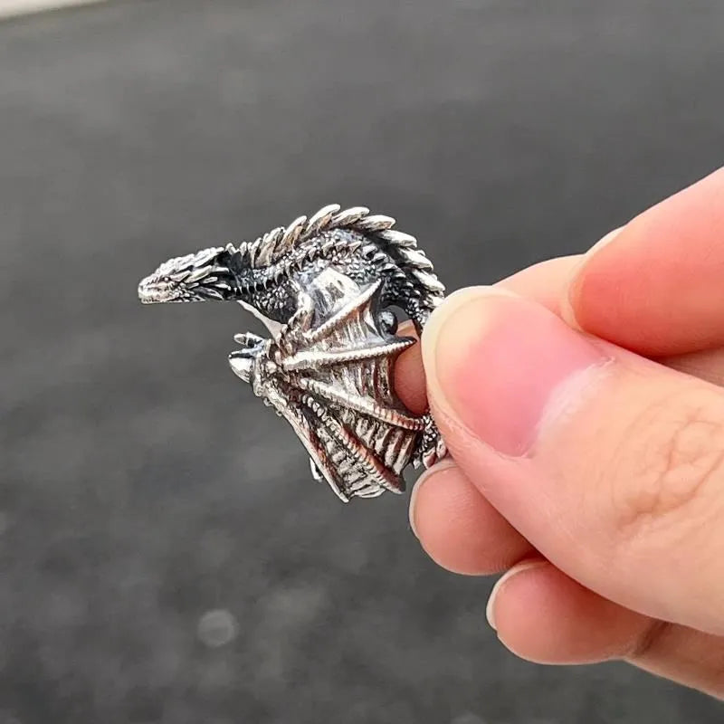 Perched Dragon Ring