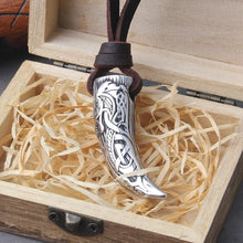 Load image into Gallery viewer, Carved Claw Necklace - Viking Valor