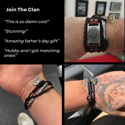 Gold Helm Axe Bracelet