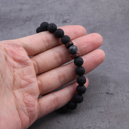 Lava Stone Connection Bracelet