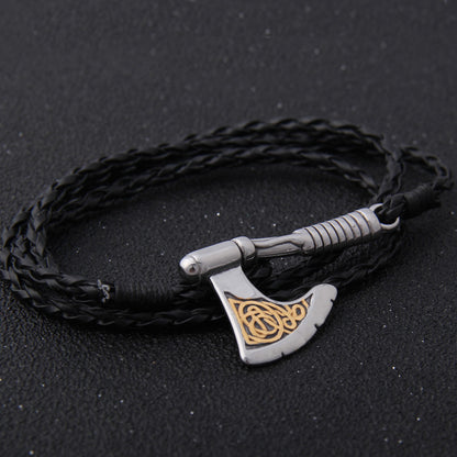 Golden Ember™ Axe Bracelet - Viking Valor