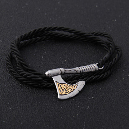 Golden Ember™ Axe Bracelet - Viking Valor