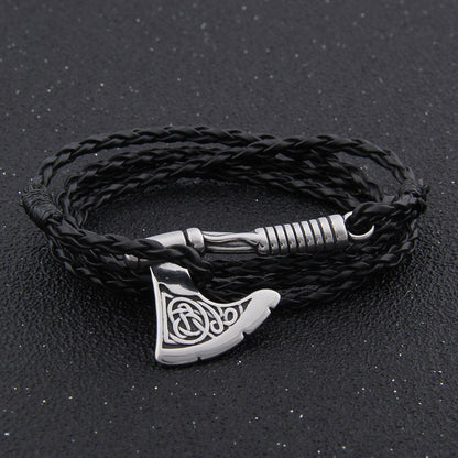 Premium Axe Bracelet - Viking Valor - Viking Jewelry, Viking Bracelet - Front