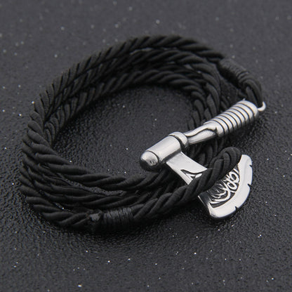 Premium Axe Bracelet - Viking Valor - Viking Jewelry, Viking Bracelet - Front 3