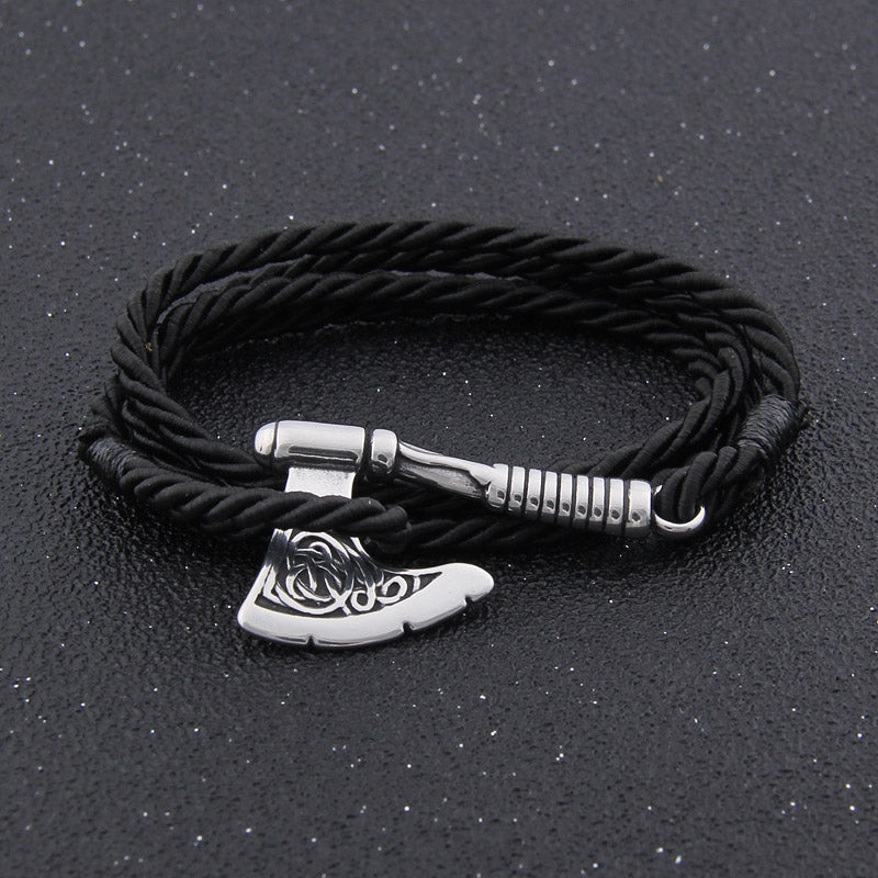 Premium Axe Bracelet - Viking Valor - Viking Jewelry, Viking Bracelet - Front 1