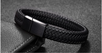 Premium Leather Bracelet - Viking Valor