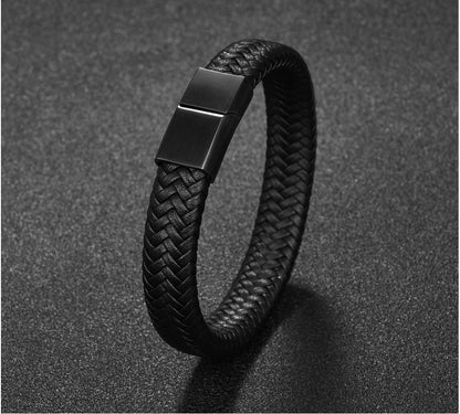 Premium Leather Bracelet - Viking Valor