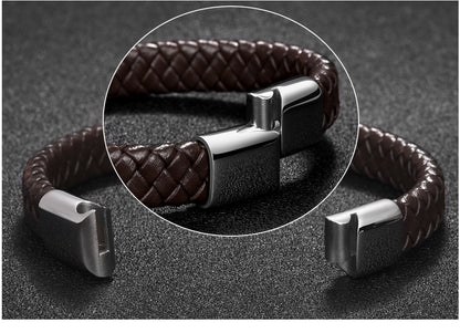 Premium Leather Bracelet - Viking Valor