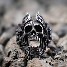 Load image into Gallery viewer, Skull King Ring - Viking Valor