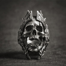 Load image into Gallery viewer, Skull King Ring - Viking Valor