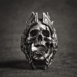 Skull King Ring - Viking Valor