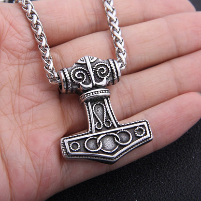 Mjolnir Raven Norse Pendant - Viking Valor