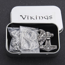 Load image into Gallery viewer, Mjolnir Raven Norse Pendant - Viking Valor