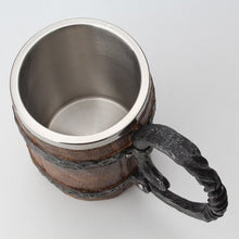 Load image into Gallery viewer, Mead Keg Mug - Viking Valor