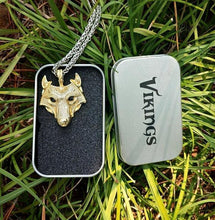 Load image into Gallery viewer, Viking Wolf Head Necklace - Viking Valor