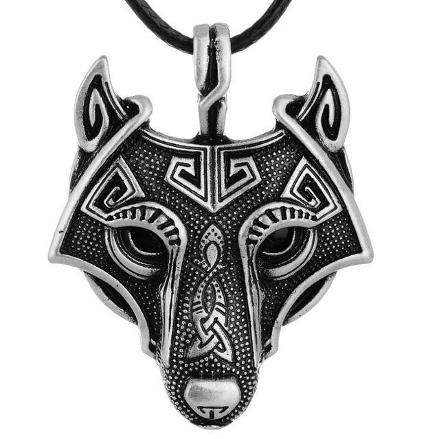 Viking Wolf Head Necklace - Viking Valor