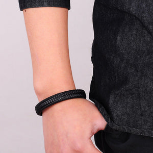 Premium Leather Bracelet - Viking Valor