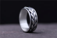 Load image into Gallery viewer, Rotating Braided Ring - 925 Sterling Silver - Viking Valor