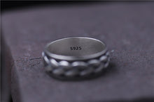 Load image into Gallery viewer, Rotating Braided Ring - 925 Sterling Silver - Viking Valor