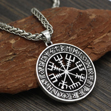 Load image into Gallery viewer, Vegvisir Rune Necklace - Viking Valor
