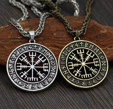 Load image into Gallery viewer, Vegvisir Rune Necklace - Viking Valor