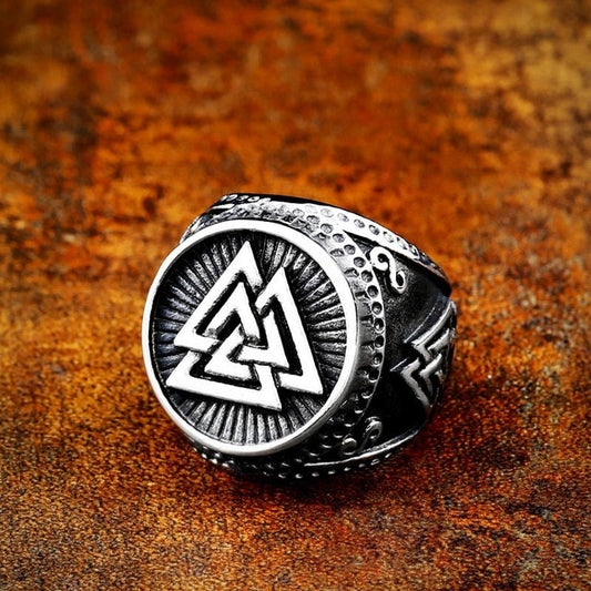 Premium Valknut Ring - Viking Valor