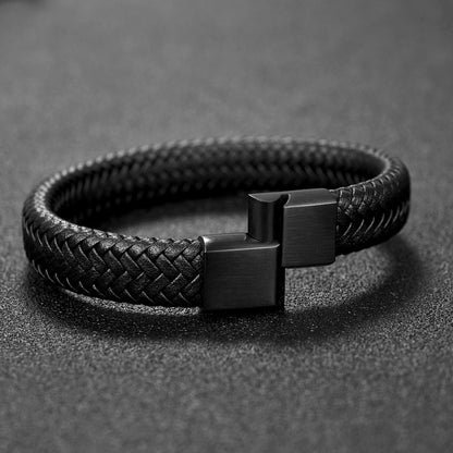 Premium Leather Bracelet - Viking Valor