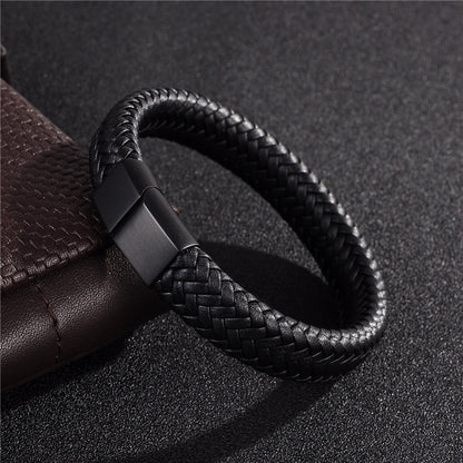 Premium Leather Bracelet - Viking Valor