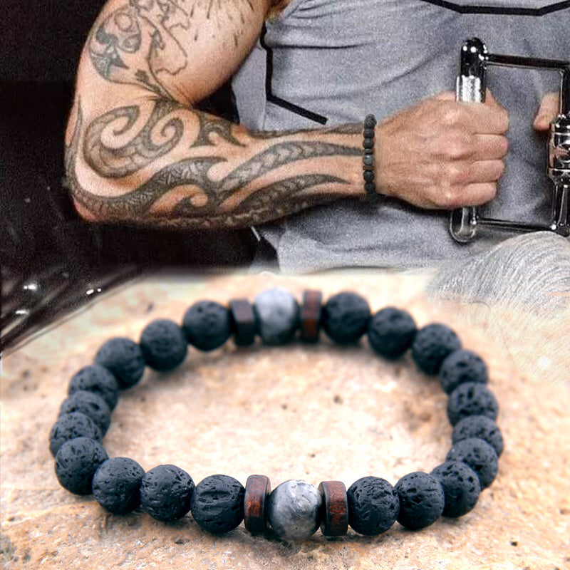 Lava Stone Connection Bracelet