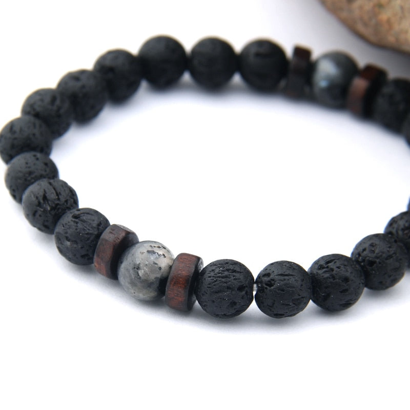 Lava Stone Connection Bracelet