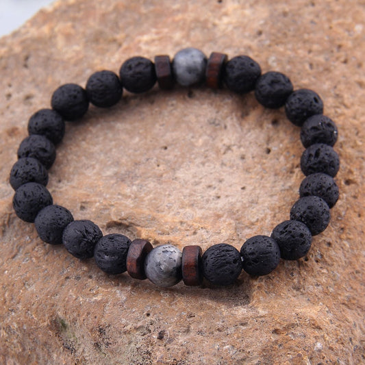 Lava Stone Connection Bracelet