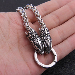 Stainless Steel Wolf Chain - Viking Valor