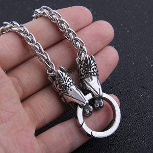 Stainless Steel Wolf Chain - Viking Valor