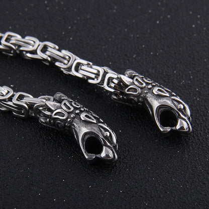 Stainless Steel Wolf Chain - Viking Valor